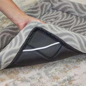 Лежанка MidWest Deluxe Wave Bed для собак и кошек меховая 70,5х53х7,5 см, серая