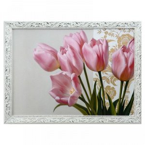 Картина "Тюльпаны" 57х77 см рамка МИКС
