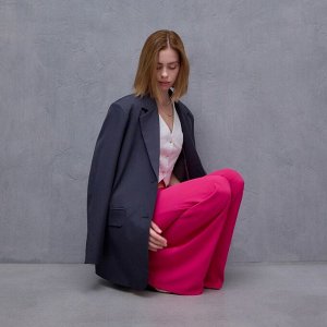 Брюки женские MINAKU: Casual Collection, цвет розовый