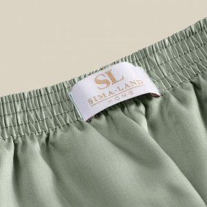 Костюм домашний женский (рубашка и шорты) SL HOME, зеленый
