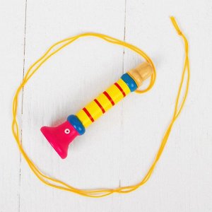 Музыкальная игрушка «Дудочка на веревочке», высокая, МИКС