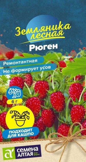 Ягода Земляника Рюген ремонтантная/Сем Алт/цп 0,03 гр. НОВИНКА