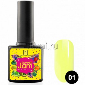Гель-лак TNL Summer Jam №01 светло-желтый 10 мл