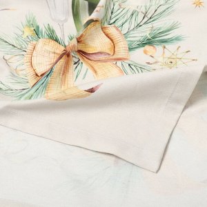 Набор новогодний столовый Spruce mood скатерть 150х110см +/-3см с ВГМО, салфетка 40х40см-4 шт, 100%хл