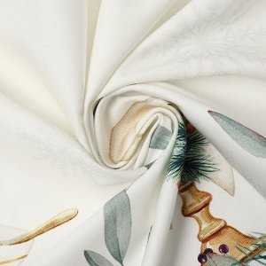 Скатерть новогодняя "Этель" New Years treat d=150см +/-3см с ВГМО, 100%хл, саржа 190гр/м2