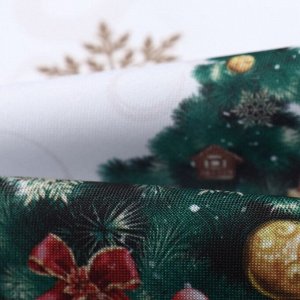 Скатерть новогодняя Доляна "Радостные моменты" 145х215 +/- 3 см, 100% п/э