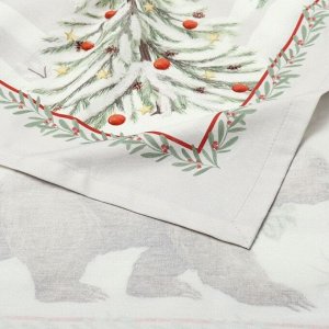 Скатерть новогодняя «Этель. Новогоднее чудо», 150x220 см ±3 см с ВГМО, 100% хлопок, саржа 190 г/м²