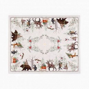Скатерть новогодняя «Этель. Новогоднее чудо», 150x220 см ±3 см с ВГМО, 100% хлопок, саржа 190 г/м²