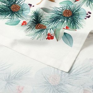 Набор новогодний New Years treat: скатерть 150x220 см ±3 см с ВГМО, салфетка 40x40 см-12 шт., 100% хлопок