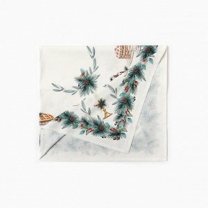 Набор новогодний New Years treat: скатерть 150x220 см ±3 см с ВГМО, салфетка 40x40 см-12 шт., 100% хлопок