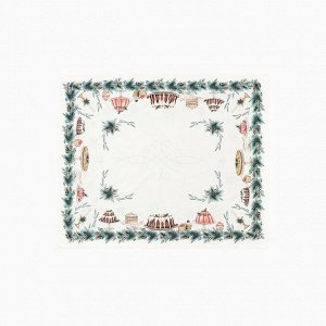 Набор новогодний New Years treat: скатерть 150x220 см ±3 см с ВГМО, салфетка 40x40 см-12 шт., 100% хлопок