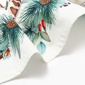 Набор новогодний New Years treat: скатерть 150x220 см ±3 см с ВГМО, салфетка 40x40 см-12 шт., 100% хлопок