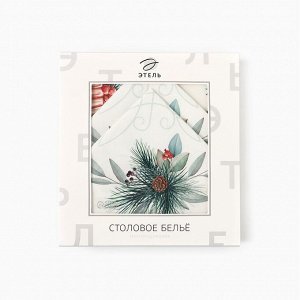 Набор новогодний New Years treat: скатерть 150x220 см ±3 см с ВГМО, салфетка 40x40 см-12 шт., 100% хлопок