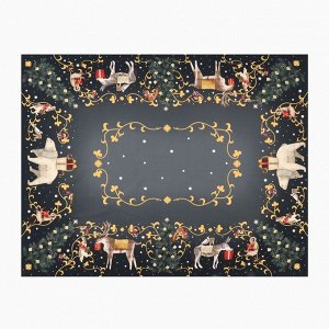 Скатерть новогодняя Этель Fairy tale 150х110см +/-3см с ВГМО, 100%хл, саржа 190гр/м2