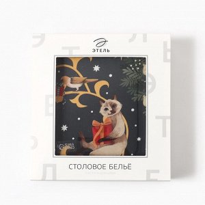 Скатерть новогодняя Этель Fairy tale 150х110см +/-3см с ВГМО, 100%хл, саржа 190гр/м2