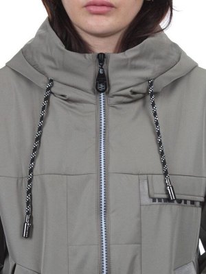 2305 OLIVE Куртка демисезонная женская (100 гр. синтепон)