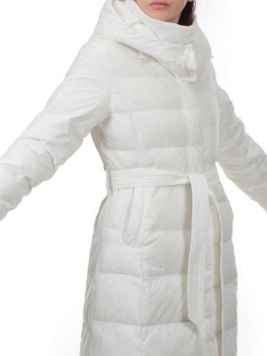 3069 WHITE Пуховик облегченный зимний женский (80% пух, 20% перо)