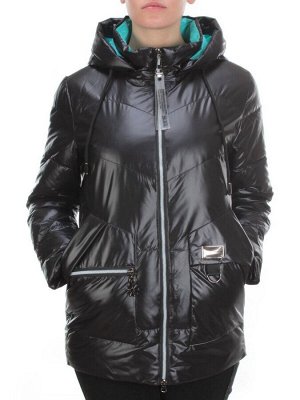 8257 BLACK Куртка демисезонная женская BAOFANI (100 гр. синтепон)