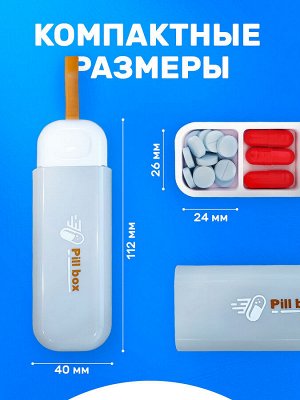 Таблетница компактная утро, день, вечер.