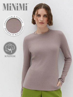 Женский лонгслив из трикотажа кашкорсе