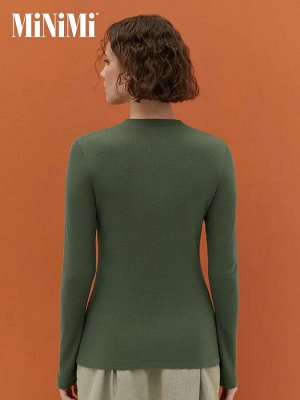 Женский лонгслив из трикотажа кашкорсе
