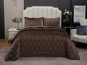 Стеганное покрывало Kendall (капучино) 240х260см (1), 50х70см (2), шт