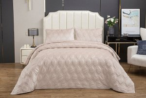 Стеганное покрывало Kendall (крем) 240х260см (1), 50х70см (2), шт