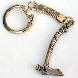 Брелок "Топор индейский", латунь