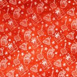Бумага упаковочная тишью, новогодняя упаковка &quot;Подарки&quot;, 50 х 66 см.