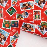 Бумага упаковочная «Новый год» 70 х 100 см, Чебурашка