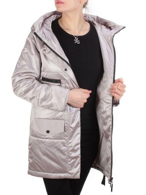 E06 BEIGE Куртка демисезонная женская (100 гр. синтепон) HOLDLUCK