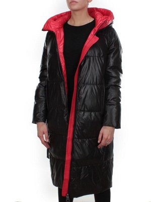 2239 BLACK Пальто женское зимнее AKIDSEFRS (200 гр. холлофайбера)