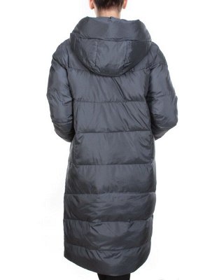2116 DARK GRAY Пальто зимнее женское MELISACITI (200 гр. холлофайбера)