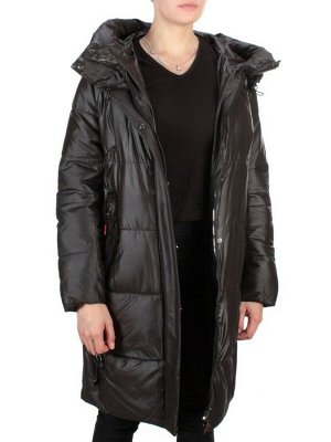 21-982 BLACK Куртка зимняя женская AIKESDFRS (200 гр. холлофайбера)