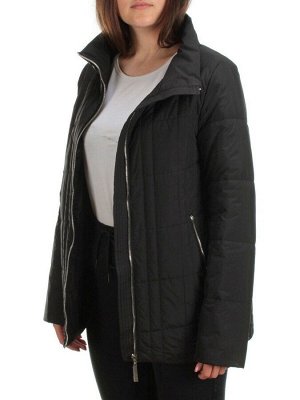 22340 BLACK Куртка демисезонная женская (80 гр. синтепон)
