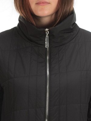 22340 BLACK Куртка демисезонная женская (80 гр. синтепон)