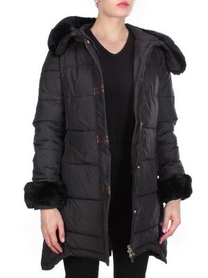 B15-888 BLACK Куртка зимняя женская KEMIRA (200 гр. холлофайбера)