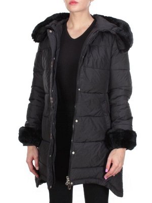 B15-888 BLACK Куртка зимняя женская KEMIRA (200 гр. холлофайбера)