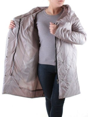 203 DK. BEIGE Пальто зимнее облегченное женское YIGAYI