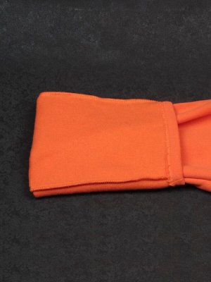 M049 ORANGE Брюки спортивные женские на флисе (100% хлопок) 7986