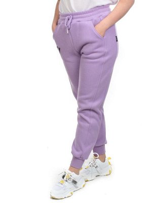 03 LILAC Брюки спортивные женские на флисе (100% хлопок) 7986
