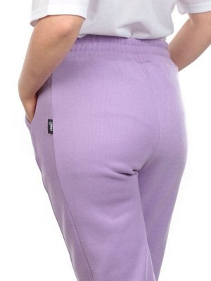 03 LILAC Брюки спортивные женские на флисе (100% хлопок) 7986