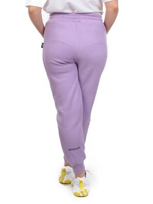 03 LILAC Брюки спортивные женские на флисе (100% хлопок) 7986