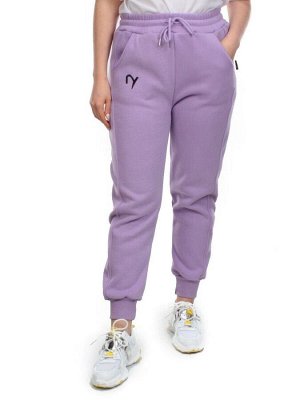 03 LILAC Брюки спортивные женские на флисе (100% хлопок) 7986