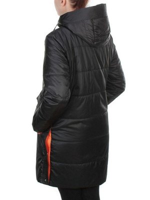 8188 BLACK Пальто демисезонное женское Cloud Lag Cat (100 гр. синтепон)