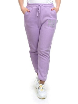 06 LILAC Брюки спортивные женские на флисе (100% хлопок) 7986