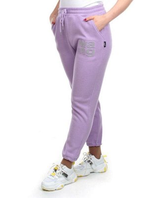 06 LILAC Брюки спортивные женские на флисе (100% хлопок) 7986