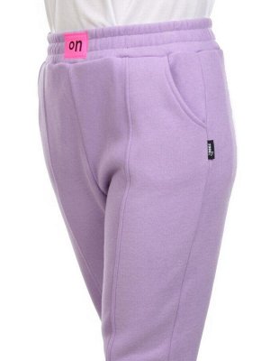 07 LILAC Брюки спортивные женские на флисе (100% хлопок) 7986