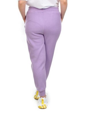 07 LILAC Брюки спортивные женские на флисе (100% хлопок) 7986