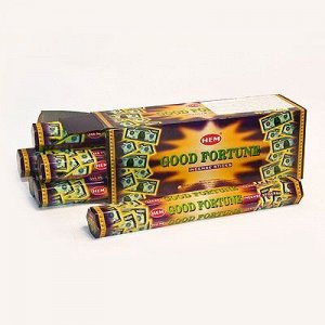 Благовония HEM шестигранники Good Fortune (Удача)